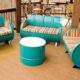 Kursi sofa dari drum bekas