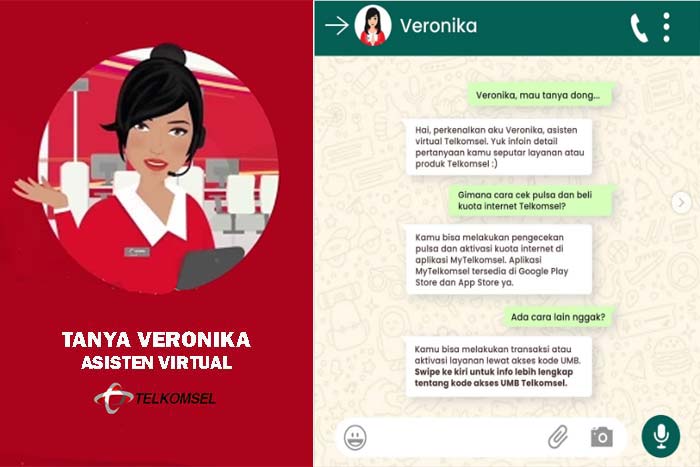 Veronika, Konsultasi Virtual Layanan Telkomsel