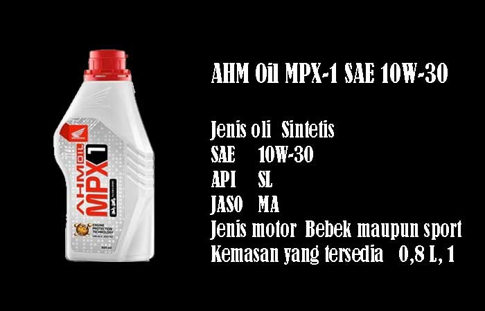 AHM Oil MPX-1 SAE 10W-30