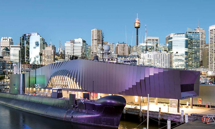australian national maritime museum waterfront pavilion di new south wales